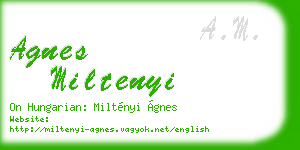 agnes miltenyi business card